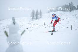10.12.2022, Hochfilzen, Austria (AUT): Simon Eder (AUT) -  IBU World Cup Biathlon, relay men, Hochfilzen (AUT). www.nordicfocus.com. © Manzoni/NordicFocus. Every downloaded picture is fee-liable.