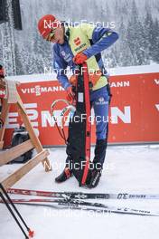 10.12.2022, Hochfilzen, Austria (AUT): Benedikt Doll (GER) -  IBU World Cup Biathlon, relay men, Hochfilzen (AUT). www.nordicfocus.com. © Manzoni/NordicFocus. Every downloaded picture is fee-liable.