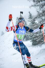 10.12.2022, Hochfilzen, Austria (AUT): Jean Doherty (USA) -  IBU World Cup Biathlon, relay men, Hochfilzen (AUT). www.nordicfocus.com. © Manzoni/NordicFocus. Every downloaded picture is fee-liable.