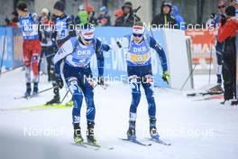 10.12.2022, Hochfilzen, Austria (AUT): Olli Hiidensalo (FIN), Tero Seppala (FIN), (l-r) -  IBU World Cup Biathlon, relay men, Hochfilzen (AUT). www.nordicfocus.com. © Manzoni/NordicFocus. Every downloaded picture is fee-liable.