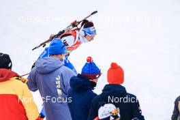 11.12.2022, Hochfilzen, Austria (AUT): Tuuli Tomingas (EST) -  IBU World Cup Biathlon, relay women, Hochfilzen (AUT). www.nordicfocus.com. © Manzoni/NordicFocus. Every downloaded picture is fee-liable.
