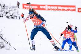 11.12.2022, Hochfilzen, Austria (AUT): Deedra Irwin (USA) -  IBU World Cup Biathlon, relay women, Hochfilzen (AUT). www.nordicfocus.com. © Manzoni/NordicFocus. Every downloaded picture is fee-liable.