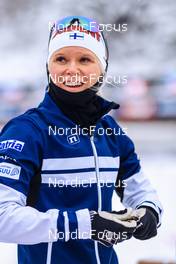 11.12.2022, Hochfilzen, Austria (AUT): Mari Eder (FIN) -  IBU World Cup Biathlon, relay women, Hochfilzen (AUT). www.nordicfocus.com. © Manzoni/NordicFocus. Every downloaded picture is fee-liable.