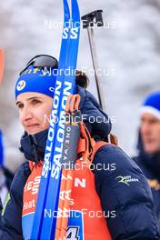 11.12.2022, Hochfilzen, Austria (AUT): Julia Simon (FRA) -  IBU World Cup Biathlon, relay women, Hochfilzen (AUT). www.nordicfocus.com. © Manzoni/NordicFocus. Every downloaded picture is fee-liable.
