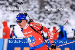 11.12.2022, Hochfilzen, Austria (AUT): Julia Simon (FRA) -  IBU World Cup Biathlon, relay women, Hochfilzen (AUT). www.nordicfocus.com. © Manzoni/NordicFocus. Every downloaded picture is fee-liable.
