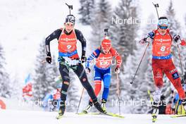 11.12.2022, Hochfilzen, Austria (AUT): Rebecca Passler (ITA), Dunja Zdouc (AUT), (l-r) -  IBU World Cup Biathlon, relay women, Hochfilzen (AUT). www.nordicfocus.com. © Manzoni/NordicFocus. Every downloaded picture is fee-liable.