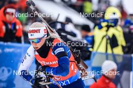 11.12.2022, Hochfilzen, Austria (AUT): Mari Eder (FIN) -  IBU World Cup Biathlon, relay women, Hochfilzen (AUT). www.nordicfocus.com. © Manzoni/NordicFocus. Every downloaded picture is fee-liable.