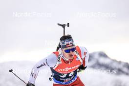 09.12.2022, Hochfilzen, Austria (AUT): Niklas Hartweg (SUI) -  IBU World Cup Biathlon, sprint men, Hochfilzen (AUT). www.nordicfocus.com. © Manzoni/NordicFocus. Every downloaded picture is fee-liable.