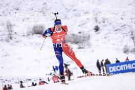 09.12.2022, Hochfilzen, Austria (AUT): Fabien Claude (FRA) -  IBU World Cup Biathlon, sprint men, Hochfilzen (AUT). www.nordicfocus.com. © Manzoni/NordicFocus. Every downloaded picture is fee-liable.