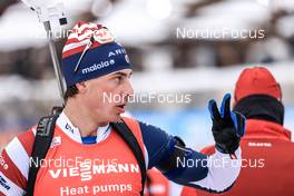 09.12.2022, Hochfilzen, Austria (AUT): Paul Schommer (USA) -  IBU World Cup Biathlon, sprint men, Hochfilzen (AUT). www.nordicfocus.com. © Manzoni/NordicFocus. Every downloaded picture is fee-liable.