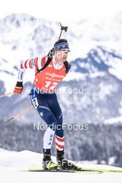 09.12.2022, Hochfilzen, Austria (AUT): Sean Doherty (USA) -  IBU World Cup Biathlon, sprint men, Hochfilzen (AUT). www.nordicfocus.com. © Manzoni/NordicFocus. Every downloaded picture is fee-liable.