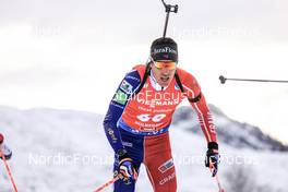 09.12.2022, Hochfilzen, Austria (AUT): Quentin Fillon Maillet (FRA) -  IBU World Cup Biathlon, sprint men, Hochfilzen (AUT). www.nordicfocus.com. © Manzoni/NordicFocus. Every downloaded picture is fee-liable.