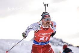 09.12.2022, Hochfilzen, Austria (AUT): Joscha Burkhalter (SUI) -  IBU World Cup Biathlon, sprint men, Hochfilzen (AUT). www.nordicfocus.com. © Manzoni/NordicFocus. Every downloaded picture is fee-liable.