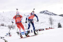 09.12.2022, Hochfilzen, Austria (AUT): Adam Runnalls (CAN), Jaakko Ranta (FIN), (l-r) -  IBU World Cup Biathlon, sprint men, Hochfilzen (AUT). www.nordicfocus.com. © Manzoni/NordicFocus. Every downloaded picture is fee-liable.