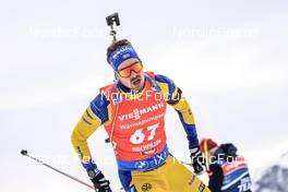 09.12.2022, Hochfilzen, Austria (AUT): Oskar Brandt (SWE) -  IBU World Cup Biathlon, sprint men, Hochfilzen (AUT). www.nordicfocus.com. © Manzoni/NordicFocus. Every downloaded picture is fee-liable.