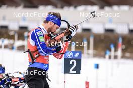 09.12.2022, Hochfilzen, Austria (AUT): Antonin Guigonnat (FRA) -  IBU World Cup Biathlon, sprint men, Hochfilzen (AUT). www.nordicfocus.com. © Manzoni/NordicFocus. Every downloaded picture is fee-liable.