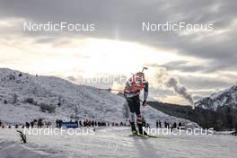 09.12.2022, Hochfilzen, Austria (AUT): Maxime Germain (USA) -  IBU World Cup Biathlon, sprint men, Hochfilzen (AUT). www.nordicfocus.com. © Manzoni/NordicFocus. Every downloaded picture is fee-liable.