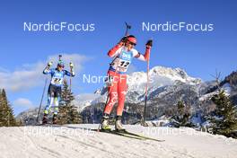 08.12.2022, Hochfilzen, Austria (AUT): Daria Blashko (UKR), Joanna Jakiela (POL), (l-r) -  IBU World Cup Biathlon, sprint women, Hochfilzen (AUT). www.nordicfocus.com. © Manzoni/NordicFocus. Every downloaded picture is fee-liable.
