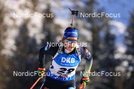 08.12.2022, Hochfilzen, Austria (AUT): Franziska Preuss (GER) -  IBU World Cup Biathlon, sprint women, Hochfilzen (AUT). www.nordicfocus.com. © Manzoni/NordicFocus. Every downloaded picture is fee-liable.