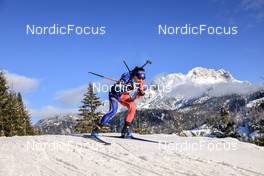 08.12.2022, Hochfilzen, Austria (AUT): Julia Simon (FRA) -  IBU World Cup Biathlon, sprint women, Hochfilzen (AUT). www.nordicfocus.com. © Manzoni/NordicFocus. Every downloaded picture is fee-liable.