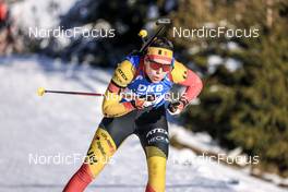 08.12.2022, Hochfilzen, Austria (AUT): Lotte Lie (BEL) -  IBU World Cup Biathlon, sprint women, Hochfilzen (AUT). www.nordicfocus.com. © Manzoni/NordicFocus. Every downloaded picture is fee-liable.