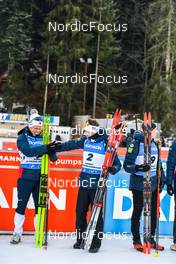 18.12.2022, Annecy-Le Grand Bornand, France (FRA): Johannes Dale (NOR), Sturla Holm Laegreid (NOR), (l-r), (l-r) -  IBU World Cup Biathlon, mass men, Annecy-Le Grand Bornand (FRA). www.nordicfocus.com. © Authamayou/NordicFocus. Every downloaded picture is fee-liable.