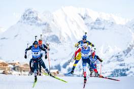 18.12.2022, Annecy-Le Grand Bornand, France (FRA): Tarjei Boe (NOR), Michal Krcmar (CZE), (l-r) -  IBU World Cup Biathlon, mass men, Annecy-Le Grand Bornand (FRA). www.nordicfocus.com. © Authamayou/NordicFocus. Every downloaded picture is fee-liable.