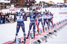 18.12.2022, Annecy-Le Grand Bornand, France (FRA): Vetle Sjaastad Christiansen (NOR), Filip Fjeld Andersen (NOR), (l-r) -  IBU World Cup Biathlon, mass men, Annecy-Le Grand Bornand (FRA). www.nordicfocus.com. © Thibaut/NordicFocus. Every downloaded picture is fee-liable.