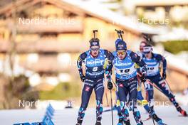 18.12.2022, Annecy-Le Grand Bornand, France (FRA): Filip Fjeld Andersen (NOR), Tarjei Boe (NOR), (l-r) -  IBU World Cup Biathlon, mass men, Annecy-Le Grand Bornand (FRA). www.nordicfocus.com. © Thibaut/NordicFocus. Every downloaded picture is fee-liable.