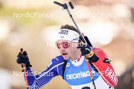 18.12.2022, Annecy-Le Grand Bornand, France (FRA): Emilien Jacquelin (FRA) -  IBU World Cup Biathlon, mass men, Annecy-Le Grand Bornand (FRA). www.nordicfocus.com. © Thibaut/NordicFocus. Every downloaded picture is fee-liable.