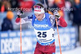 18.12.2022, Annecy-Le Grand Bornand, France (FRA): Felix Leitner (AUT) -  IBU World Cup Biathlon, mass men, Annecy-Le Grand Bornand (FRA). www.nordicfocus.com. © Thibaut/NordicFocus. Every downloaded picture is fee-liable.