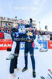 18.12.2022, Annecy-Le Grand Bornand, France (FRA): Johannes Dale (NOR), Johannes Thingnes Boe (NOR), (l-r) -  IBU World Cup Biathlon, mass men, Annecy-Le Grand Bornand (FRA). www.nordicfocus.com. © Authamayou/NordicFocus. Every downloaded picture is fee-liable.