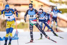 18.12.2022, Annecy-Le Grand Bornand, France (FRA): Tommaso Giacomel (ITA) -  IBU World Cup Biathlon, mass men, Annecy-Le Grand Bornand (FRA). www.nordicfocus.com. © Thibaut/NordicFocus. Every downloaded picture is fee-liable.