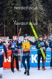 18.12.2022, Annecy-Le Grand Bornand, France (FRA): Johannes Thingnes Boe (NOR), (l-r) -  IBU World Cup Biathlon, mass men, Annecy-Le Grand Bornand (FRA). www.nordicfocus.com. © Authamayou/NordicFocus. Every downloaded picture is fee-liable.