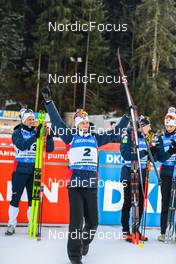 18.12.2022, Annecy-Le Grand Bornand, France (FRA): Sturla Holm Laegreid (NOR), (l-r) -  IBU World Cup Biathlon, mass men, Annecy-Le Grand Bornand (FRA). www.nordicfocus.com. © Authamayou/NordicFocus. Every downloaded picture is fee-liable.