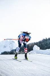 18.12.2022, Annecy-Le Grand Bornand, France (FRA): Sean Doherty (USA) -  IBU World Cup Biathlon, mass men, Annecy-Le Grand Bornand (FRA). www.nordicfocus.com. © Authamayou/NordicFocus. Every downloaded picture is fee-liable.