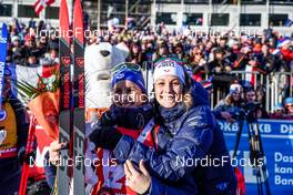 18.12.2022, Annecy-Le Grand Bornand, France (FRA): Caroline Colombo (FRA), Chloe Chevalier (FRA), (l-r) -  IBU World Cup Biathlon, mass women, Annecy-Le Grand Bornand (FRA). www.nordicfocus.com. © Thibaut/NordicFocus. Every downloaded picture is fee-liable.