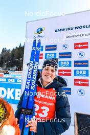 18.12.2022, Annecy-Le Grand Bornand, France (FRA): Sophie Chauveau (FRA) -  IBU World Cup Biathlon, mass women, Annecy-Le Grand Bornand (FRA). www.nordicfocus.com. © Authamayou/NordicFocus. Every downloaded picture is fee-liable.