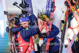 18.12.2022, Annecy-Le Grand Bornand, France (FRA): Sophie Chauveau (FRA), Julia Simon (FRA), (l-r) -  IBU World Cup Biathlon, mass women, Annecy-Le Grand Bornand (FRA). www.nordicfocus.com. © Thibaut/NordicFocus. Every downloaded picture is fee-liable.