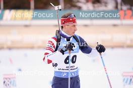 17.12.2022, Annecy-Le Grand Bornand, France (FRA): Paul Schommer (USA) -  IBU World Cup Biathlon, pursuit men, Annecy-Le Grand Bornand (FRA). www.nordicfocus.com. © Thibaut/NordicFocus. Every downloaded picture is fee-liable.