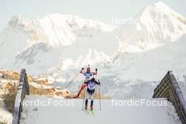 17.12.2022, Annecy-Le Grand Bornand, France (FRA): Jeremy Finello (SUI), Pavel Magazeev (MDA), (l-r) -  IBU World Cup Biathlon, pursuit men, Annecy-Le Grand Bornand (FRA). www.nordicfocus.com. © Thibaut/NordicFocus. Every downloaded picture is fee-liable.