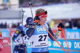 17.12.2022, Annecy-Le Grand Bornand, France (FRA): Roman Rees (GER) -  IBU World Cup Biathlon, pursuit men, Annecy-Le Grand Bornand (FRA). www.nordicfocus.com. © Thibaut/NordicFocus. Every downloaded picture is fee-liable.