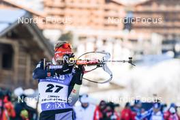 17.12.2022, Annecy-Le Grand Bornand, France (FRA): Roman Rees (GER) -  IBU World Cup Biathlon, pursuit men, Annecy-Le Grand Bornand (FRA). www.nordicfocus.com. © Authamayou/NordicFocus. Every downloaded picture is fee-liable.
