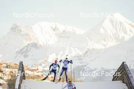 17.12.2022, Annecy-Le Grand Bornand, France (FRA): Johannes Kuehn (GER), Tuomas Harjula (FIN), (l-r) -  IBU World Cup Biathlon, pursuit men, Annecy-Le Grand Bornand (FRA). www.nordicfocus.com. © Thibaut/NordicFocus. Every downloaded picture is fee-liable.