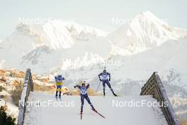 17.12.2022, Annecy-Le Grand Bornand, France (FRA): Filip Fjeld Andersen (NOR), Tarjei Boe (NOR), (l-r) -  IBU World Cup Biathlon, pursuit men, Annecy-Le Grand Bornand (FRA). www.nordicfocus.com. © Thibaut/NordicFocus. Every downloaded picture is fee-liable.