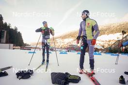 17.12.2022, Annecy-Le Grand Bornand, France (FRA): Event Feature: Germany service team with Justus Strelow (GER) -  IBU World Cup Biathlon, pursuit men, Annecy-Le Grand Bornand (FRA). www.nordicfocus.com. © Thibaut/NordicFocus. Every downloaded picture is fee-liable.