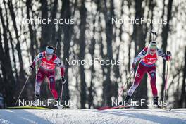17.12.2022, Annecy-Le Grand Bornand, France (FRA): Dunja Zdouc (AUT), Tamara Steiner (AUT), (l-r) -  IBU World Cup Biathlon, pursuit women, Annecy-Le Grand Bornand (FRA). www.nordicfocus.com. © Thibaut/NordicFocus. Every downloaded picture is fee-liable.