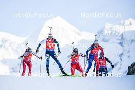 17.12.2022, Annecy-Le Grand Bornand, France (FRA): Mari Eder (FIN), Anais Chevalier-Bouchet (FRA), (l-r) -  IBU World Cup Biathlon, pursuit women, Annecy-Le Grand Bornand (FRA). www.nordicfocus.com. © Authamayou/NordicFocus. Every downloaded picture is fee-liable.