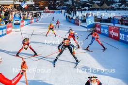 17.12.2022, Annecy-Le Grand Bornand, France (FRA): Anna Weidel (GER), (l-r) -  IBU World Cup Biathlon, pursuit women, Annecy-Le Grand Bornand (FRA). www.nordicfocus.com. © Authamayou/NordicFocus. Every downloaded picture is fee-liable.