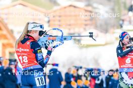 17.12.2022, Annecy-Le Grand Bornand, France (FRA): Ingrid Landmark Tandrevold (NOR) -  IBU World Cup Biathlon, pursuit women, Annecy-Le Grand Bornand (FRA). www.nordicfocus.com. © Authamayou/NordicFocus. Every downloaded picture is fee-liable.